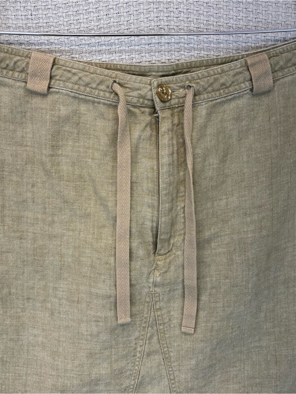 J. Jill 100% Linen Skirt Women’s Plus 18 Beige Khaki Casual Summer Minimalist - Picture 2 of 8